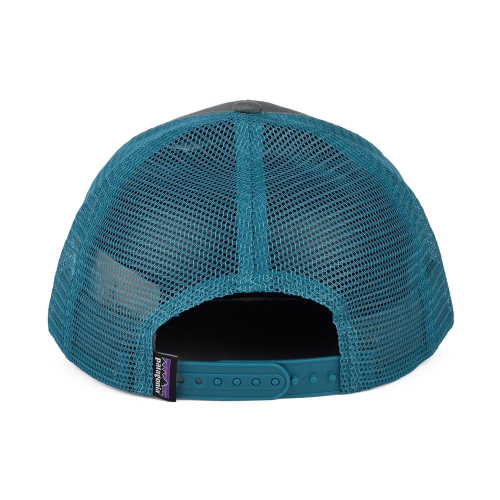 Patagonia P-6 Logo Trucker Cap aus organischer Baumwolle - Helles Waldgrün-Petrol - Image 3