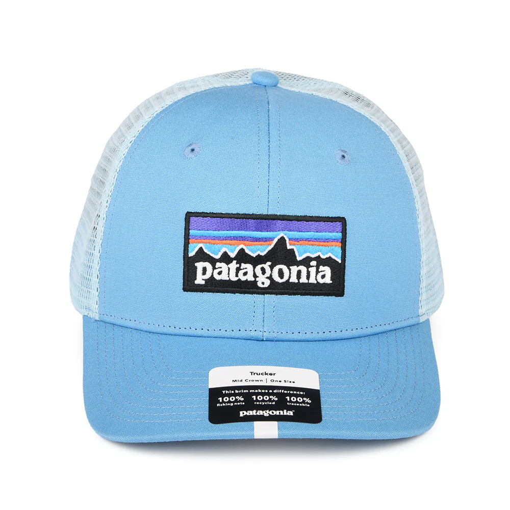 Patagonia P-6 Logo Trucker Cap aus organischer Baumwolle - Mittelblau - Image 2