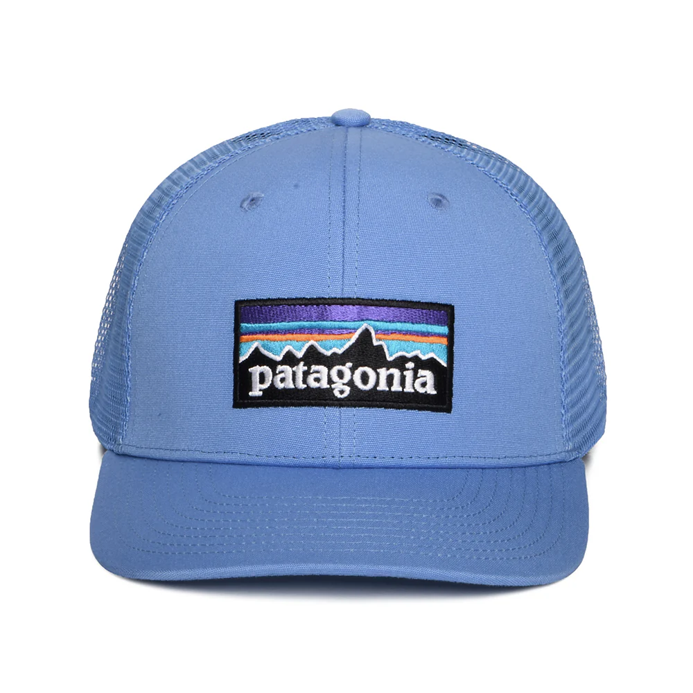 Patagonia P-6 Logo Trucker Cap aus organischer Baumwolle - Ozeanblau - Image 2