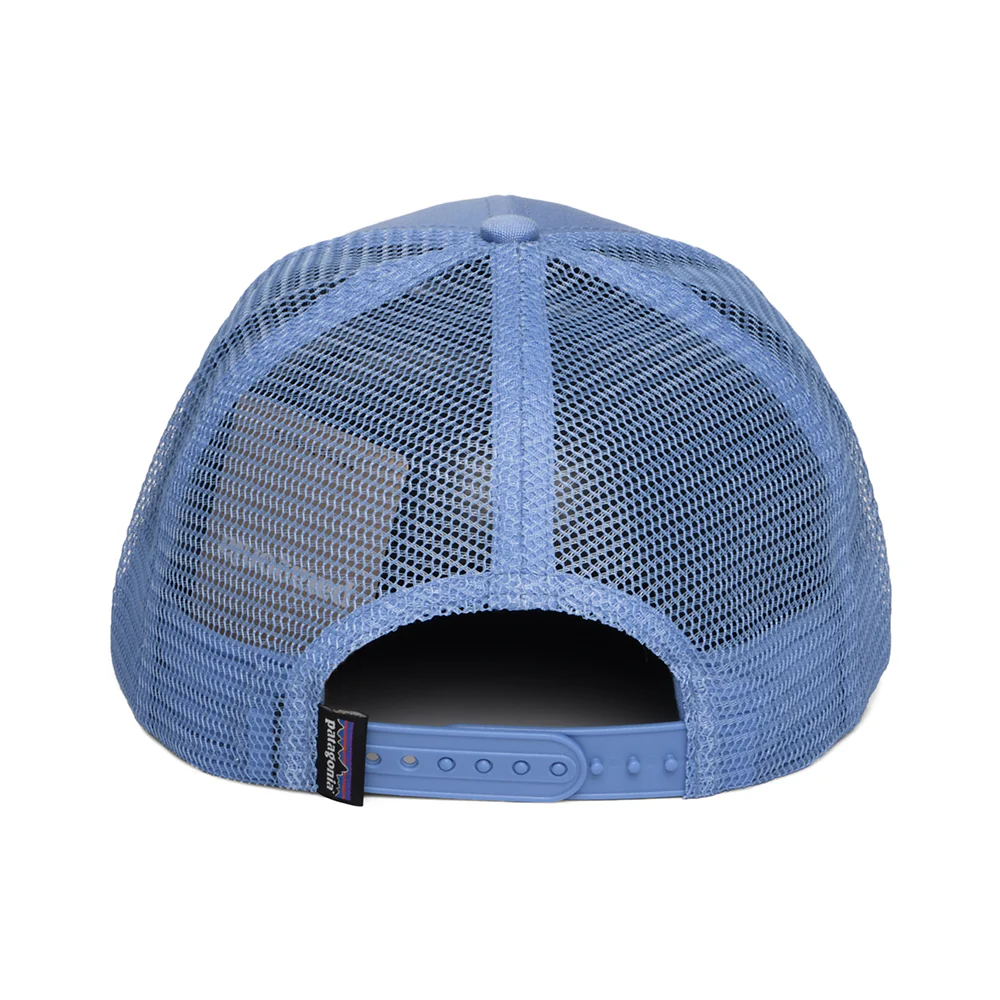 Patagonia P-6 Logo Trucker Cap aus organischer Baumwolle - Ozeanblau - Image 3