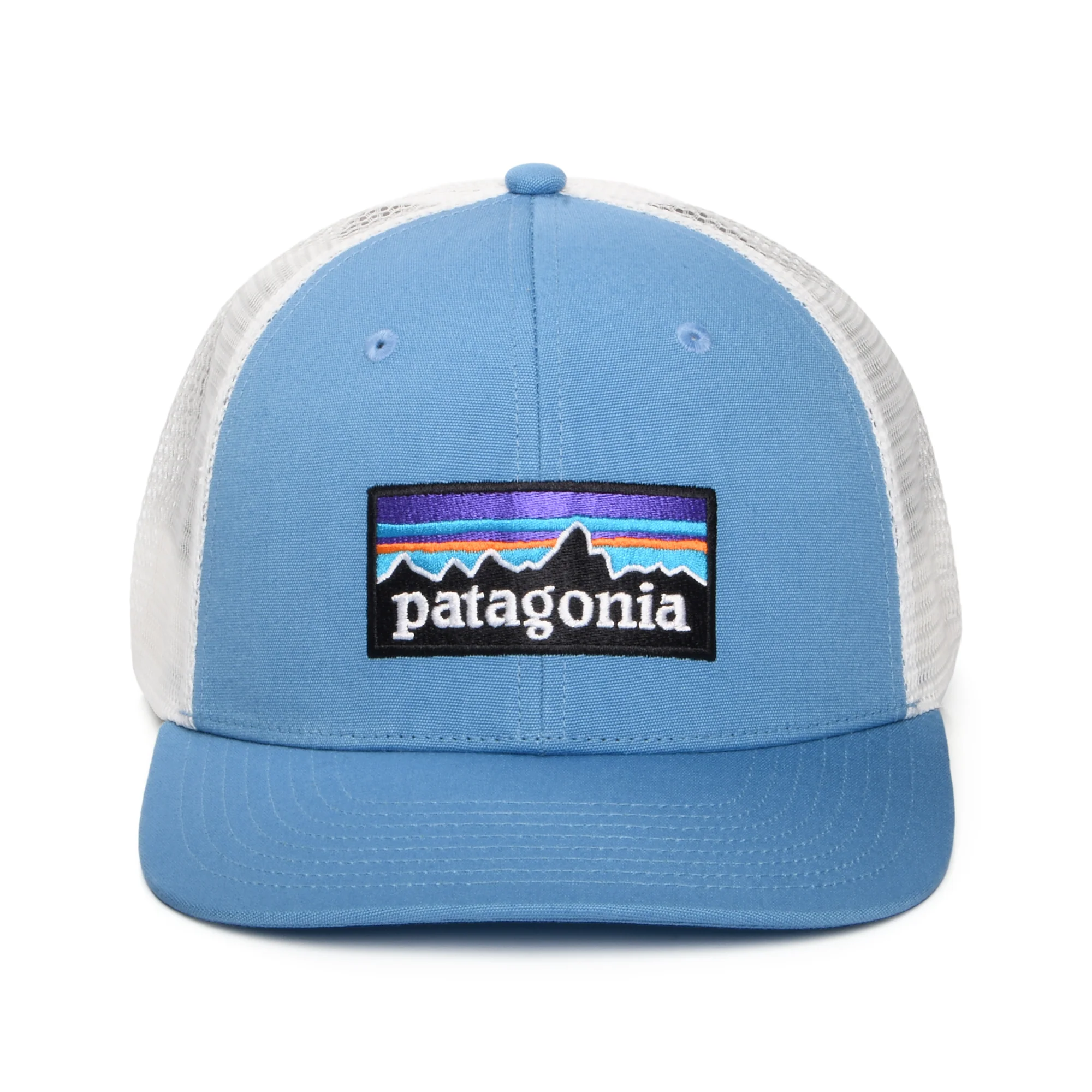 Patagonia P-6 Logo Trucker Cap aus organischer Baumwolle - Ozeanblau-Weiß - Image 2