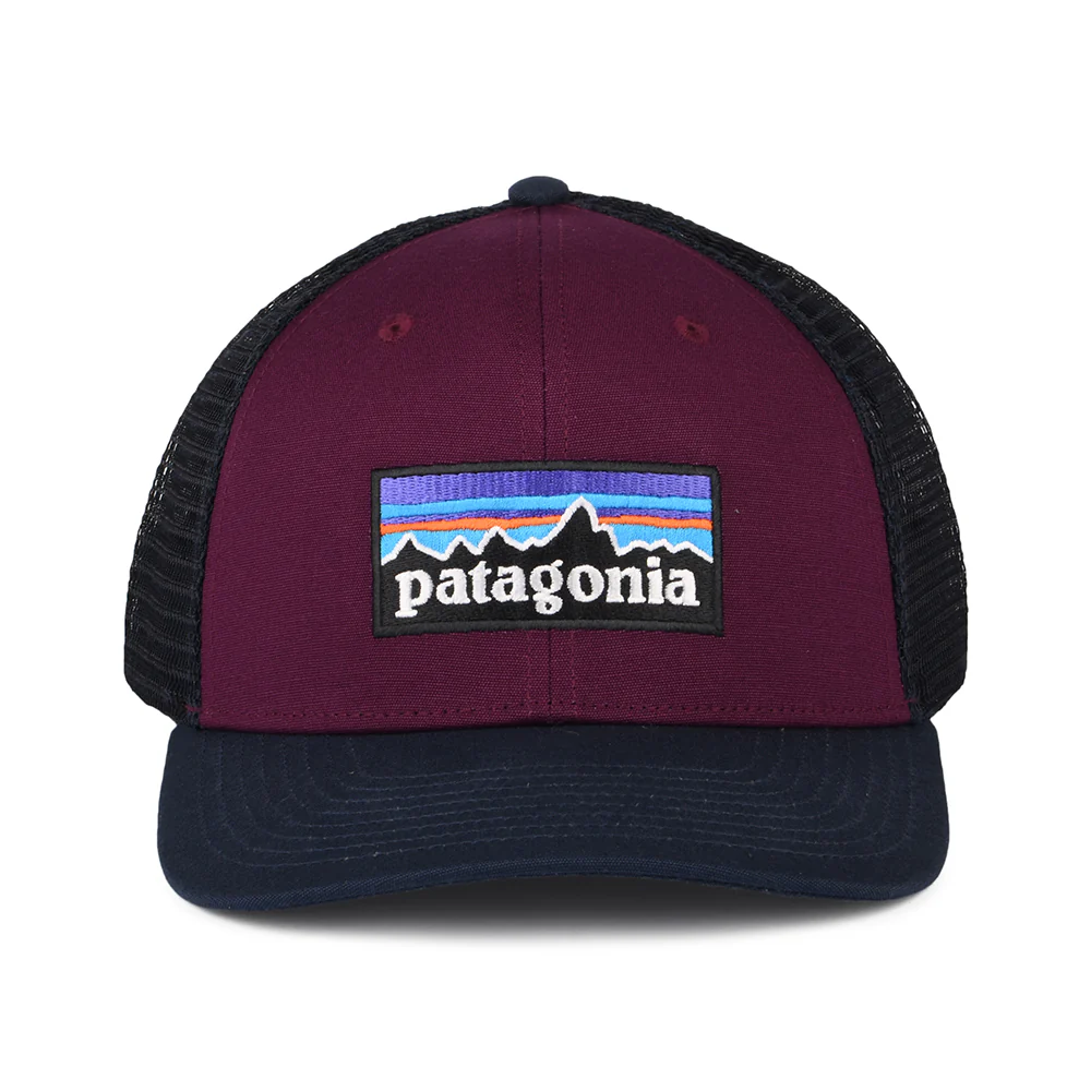 Patagonia P-6 Logo Trucker Cap aus organischer Baumwolle - Pflaume-Marineblau - Image 2
