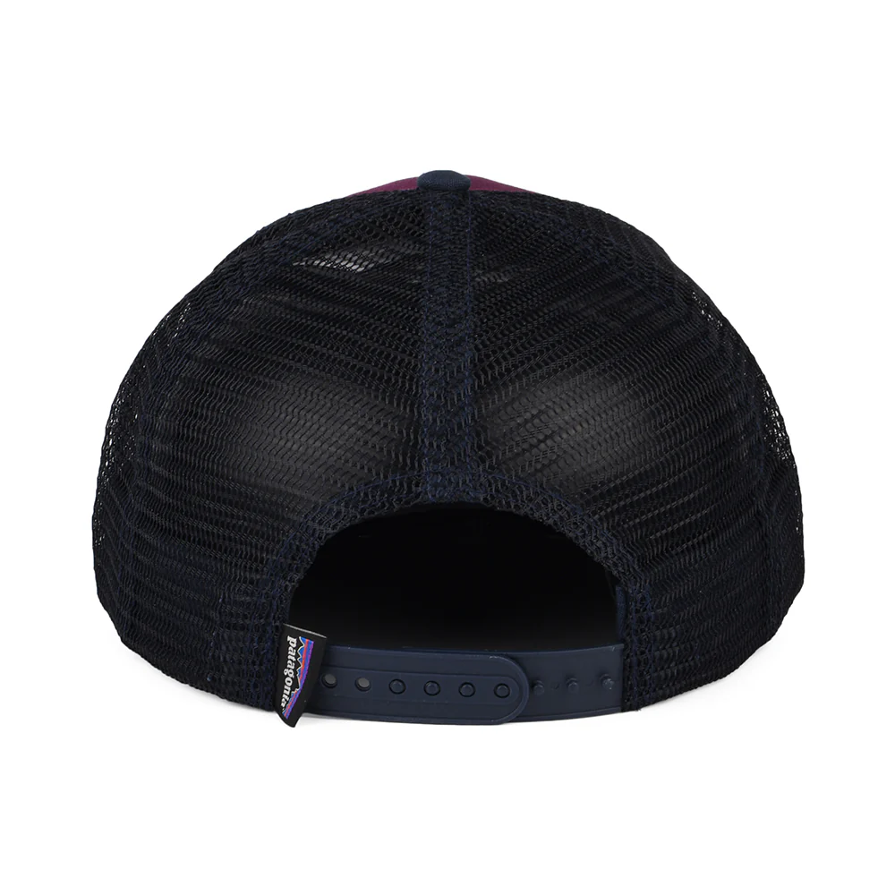 Patagonia P-6 Logo Trucker Cap aus organischer Baumwolle - Pflaume-Marineblau - Image 3
