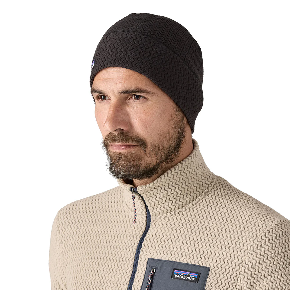 Patagonia R1 Air Fleece Beanie Mütze Jacquard - Schwarz - Image 3