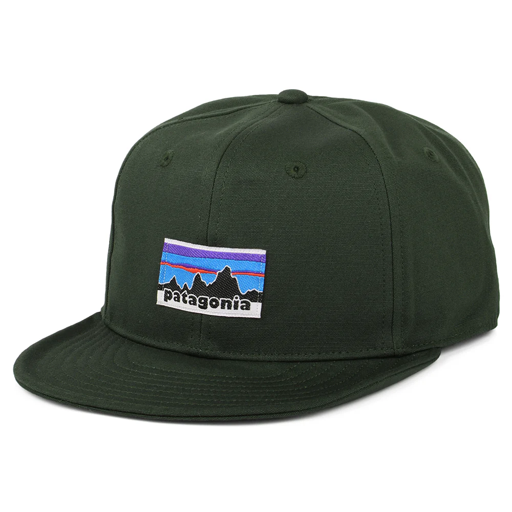 Patagonia Scrap Everyday OG Legacy Label Baseball Cap aus organischer Baumwolle - Waldgrün