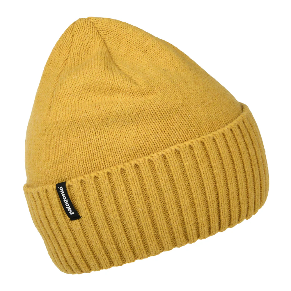 Patagonia Slow Going Patch Brodeo Beanie Mütze aus recycelter Wolle - Senfgelb - Image 2