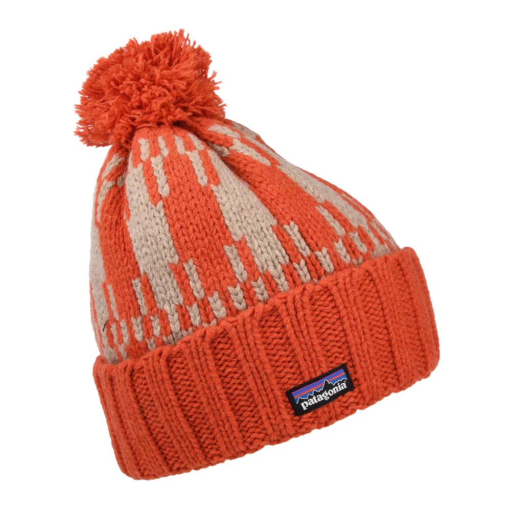 Patagonia Snowbelle Bommelmütze aus recycelter Wolle - Orange - Image 2