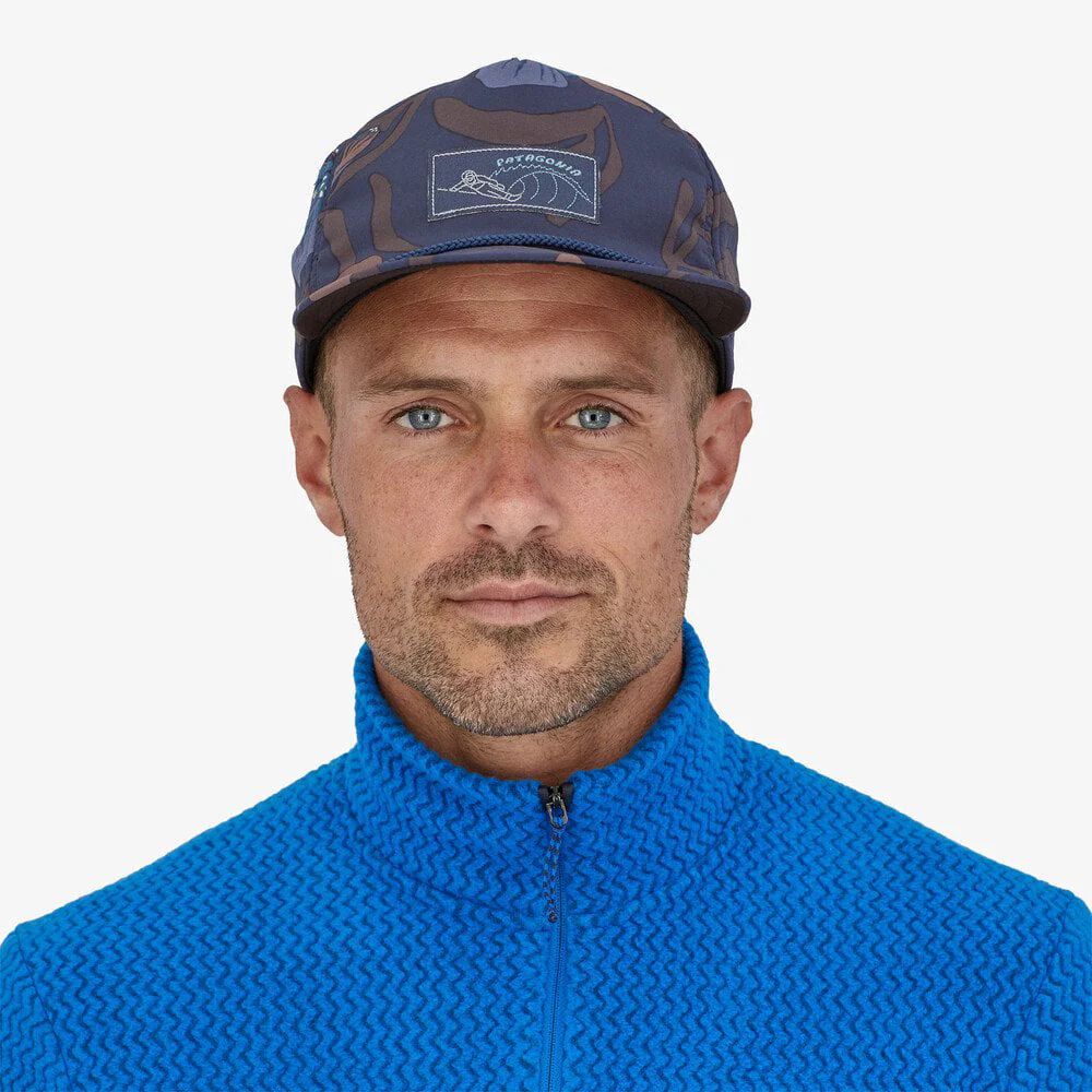 Patagonia Snowfarer Unstrukturierte Recycelte Strapback Cap - Marineblau-Multi - Image 4