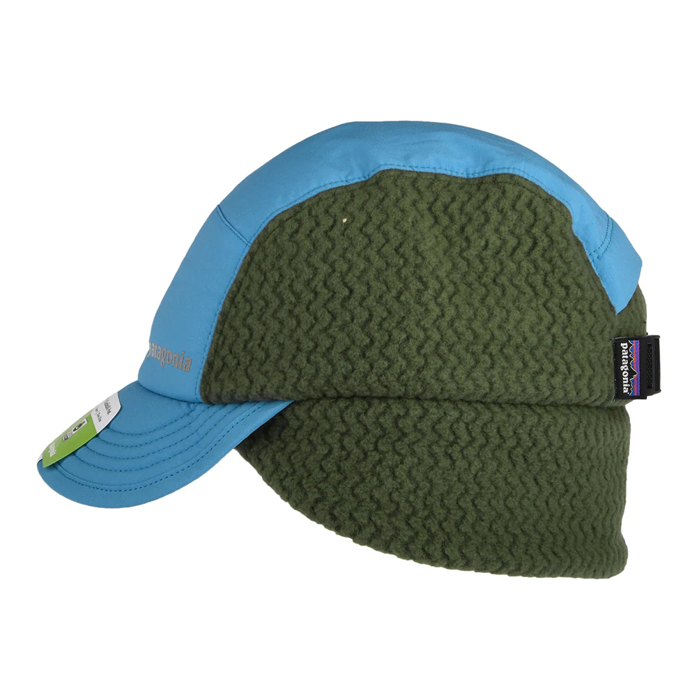 Patagonia Winter Duckbill Baseball Cap mit Ohrenklappen - Blau-Grau - Image 3