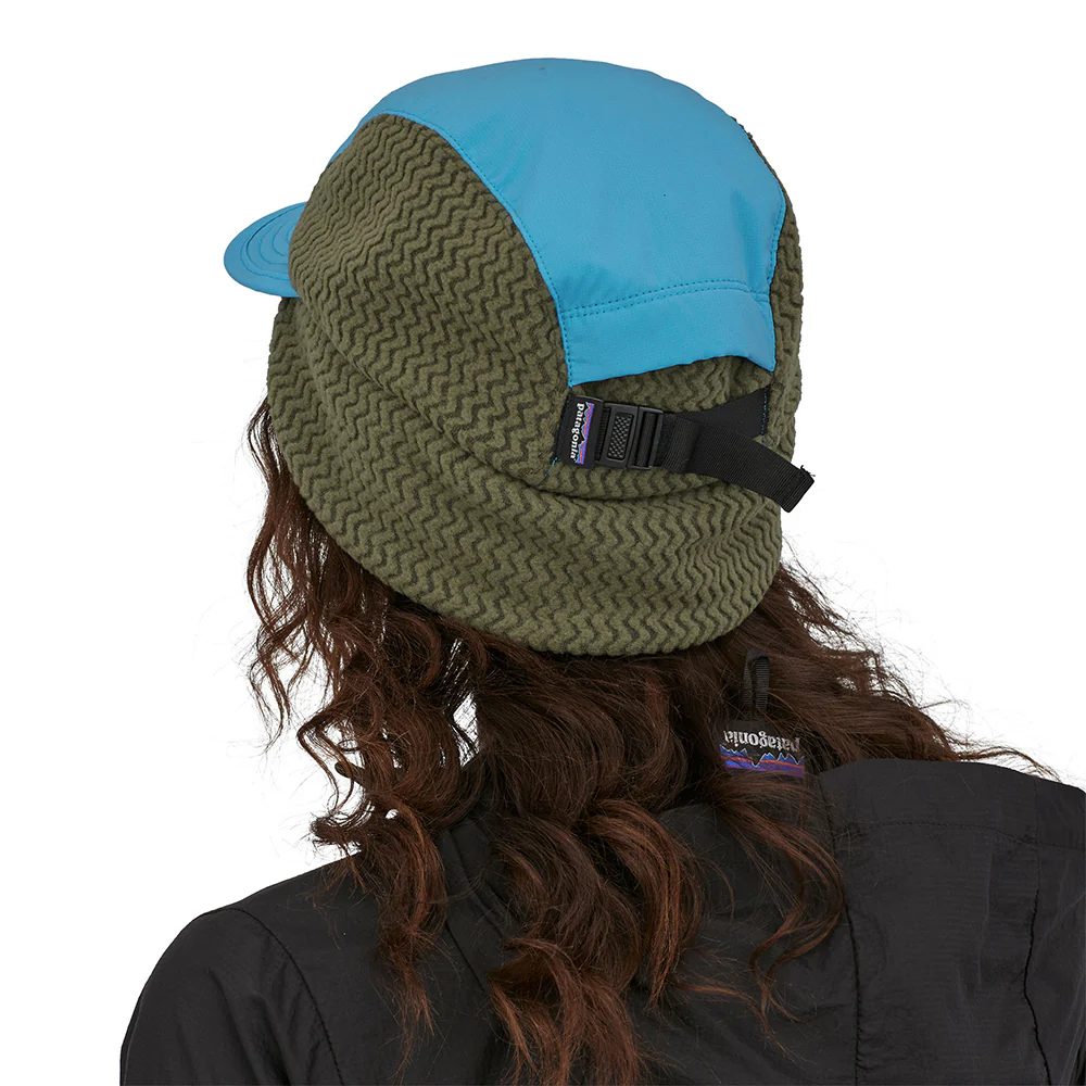 Patagonia Winter Duckbill Baseball Cap mit Ohrenklappen - Blau-Grau - Image 8