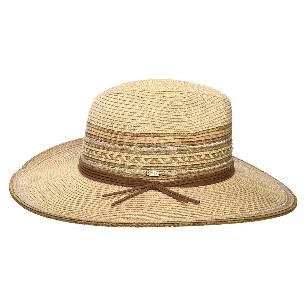 Scala Alento Safari Fedora Hut aus Toyo Stroh - Natur - Image 4