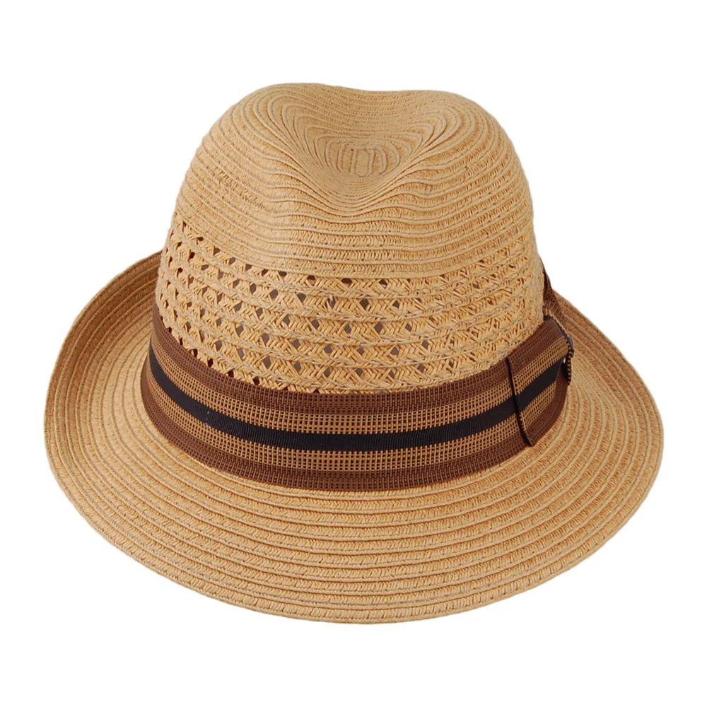 Scala Baytown Vented Fedora Hut aus geflochtenem Papier - Tee - Image 3
