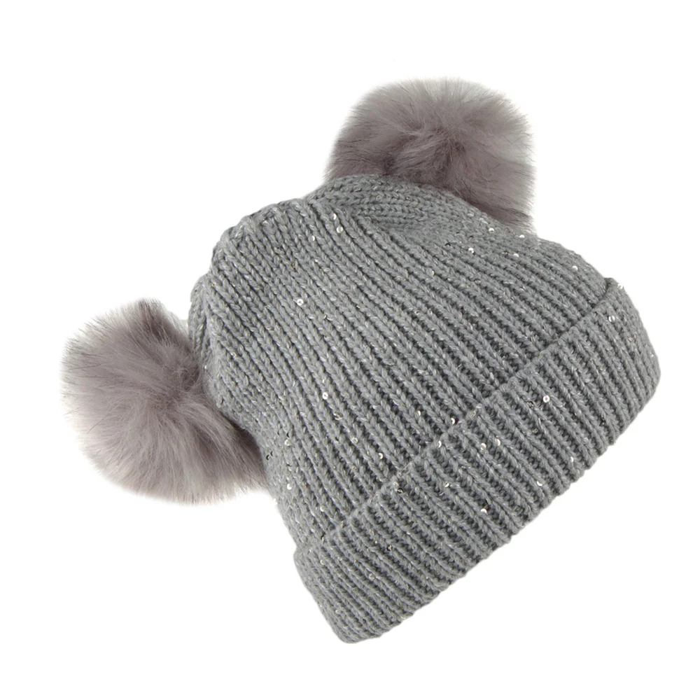Scala Bommelmütze mit Bommel - Grau - Image 2