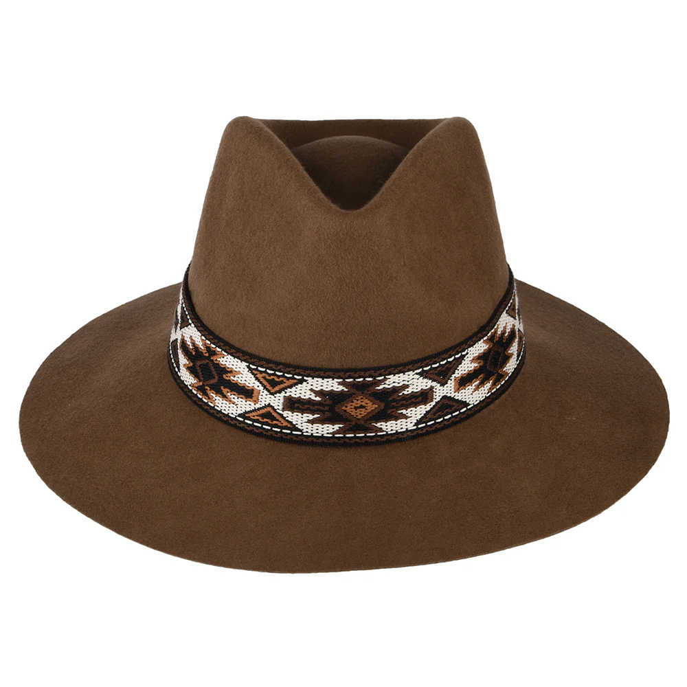 Scala Dona Safari Fedora Hut aus Wollfilz mit Aztek Band - Pekan - Image 3