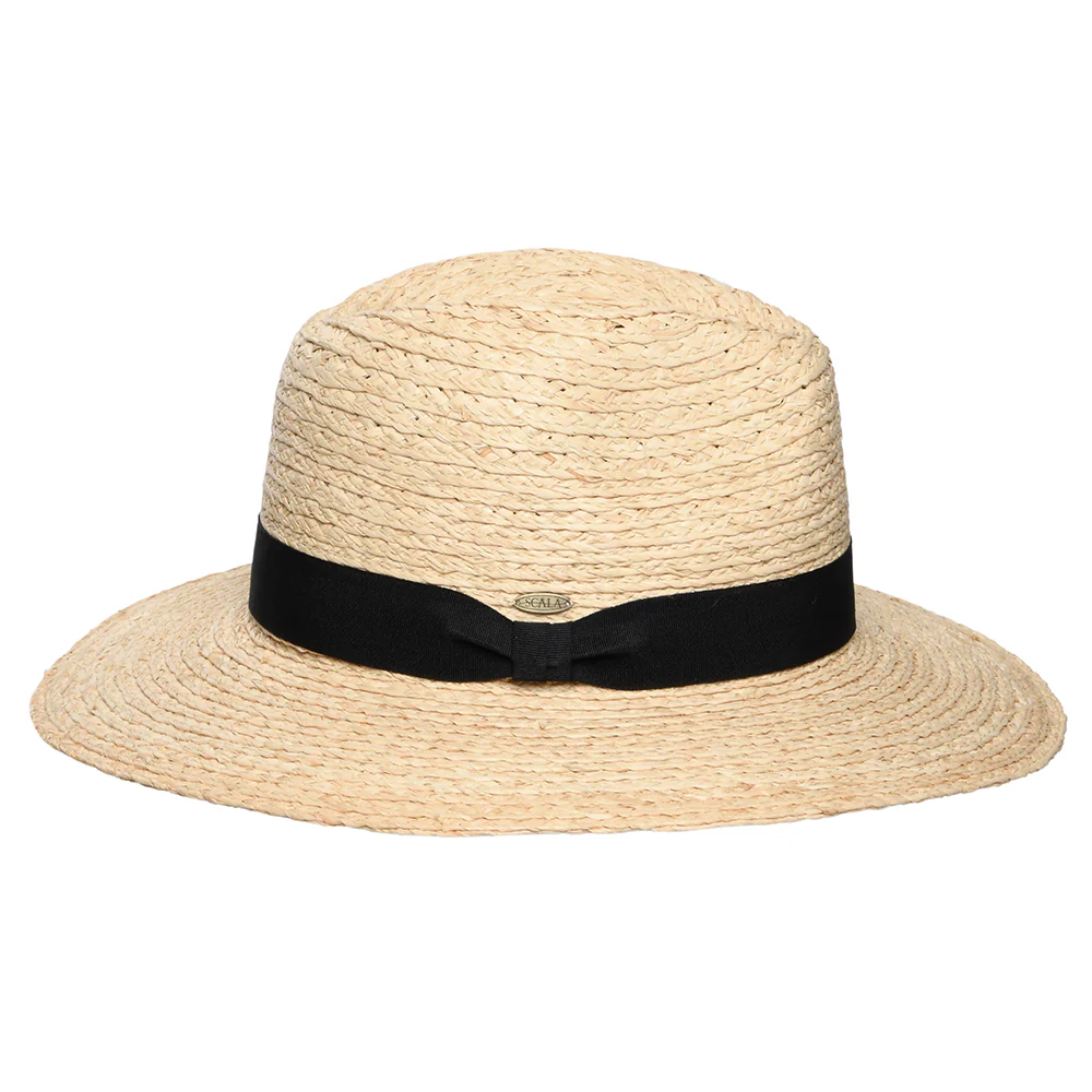 Scala Franie Safari Fedora Hut aus Raffia Stroh - Natur - Image 3