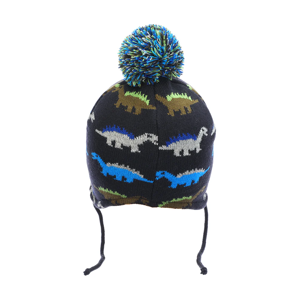 Scala Kinder Dino Bommelmütze Peruvian - Marineblau - Image 3