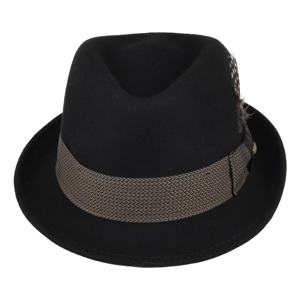 Scala Rexburg Knautschbarer Trilby Hut aus Wollfilz - Schwarz - Image 3