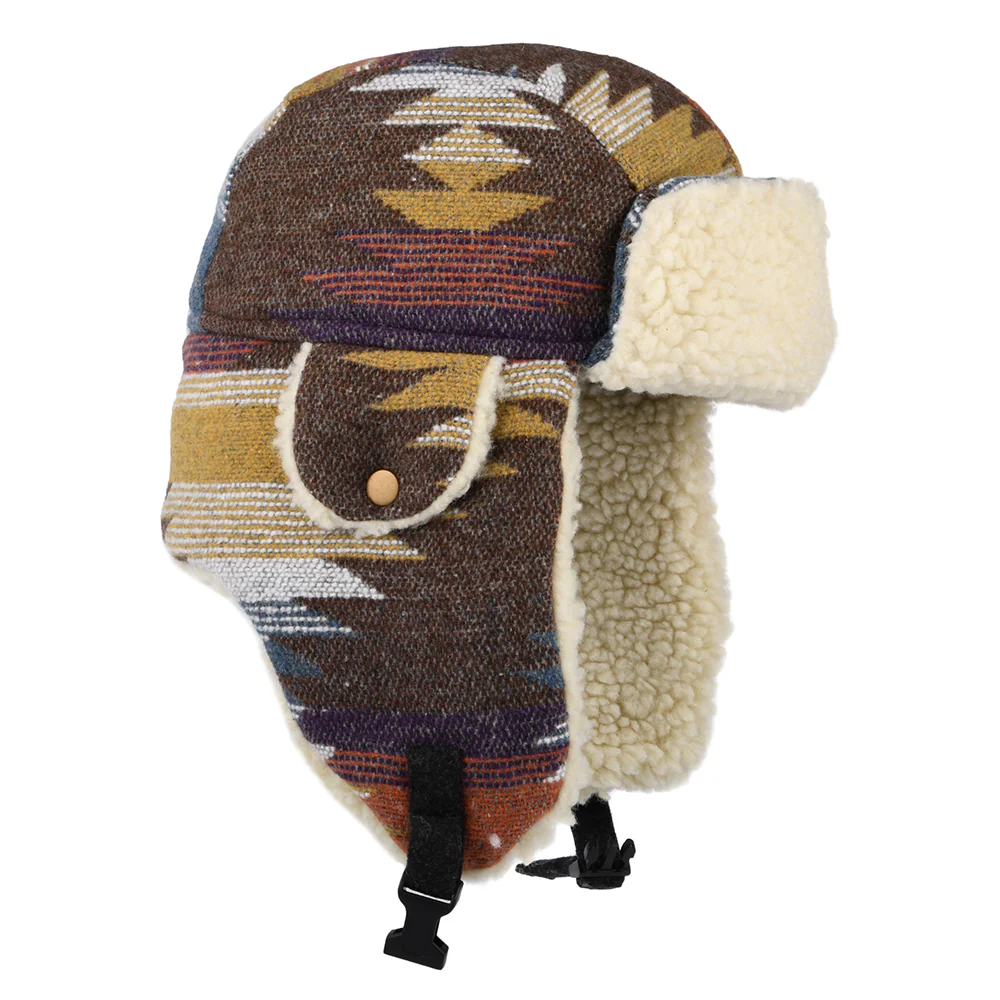 Scala Shauna Fliegermütze Aztec Druck - Braun-Multi - Image 3