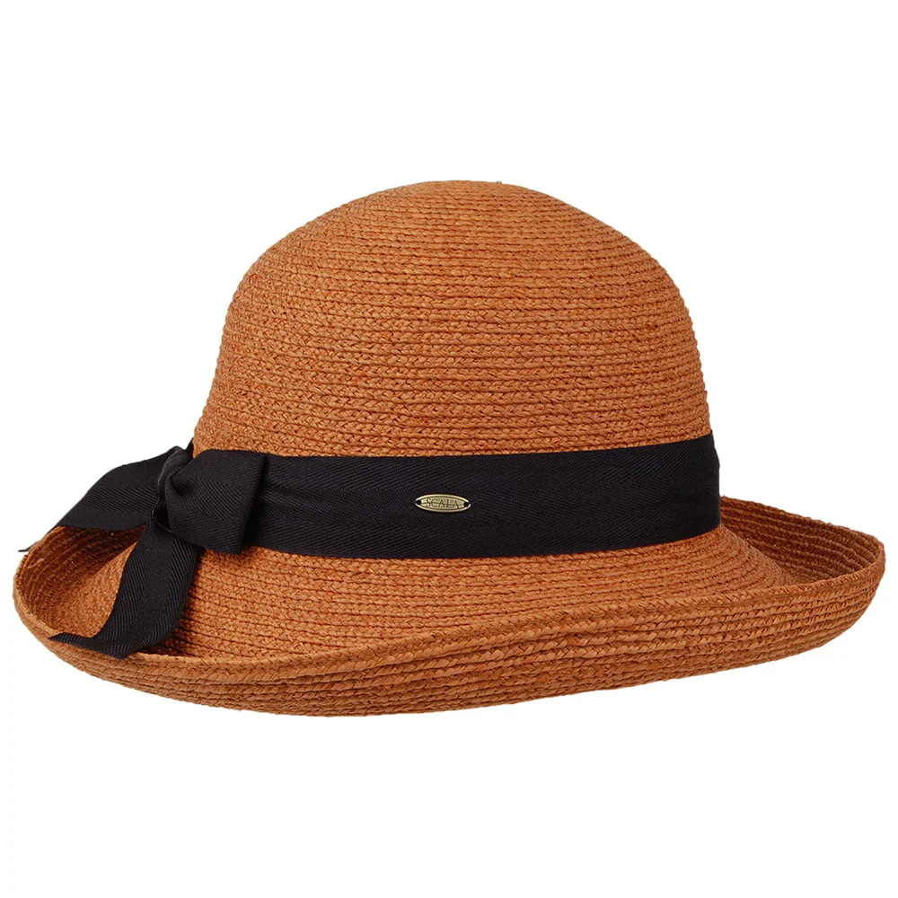 Scala Unisex Ravello Sonnenhut Feingeflochten aus Raffia-Stroh - Tee - Image 2