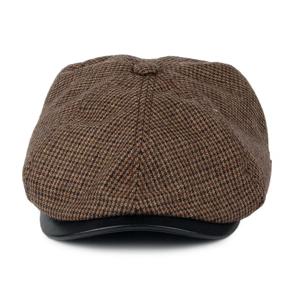 Seeberger Ballonmütze Houndstooth - Braun - Image 2