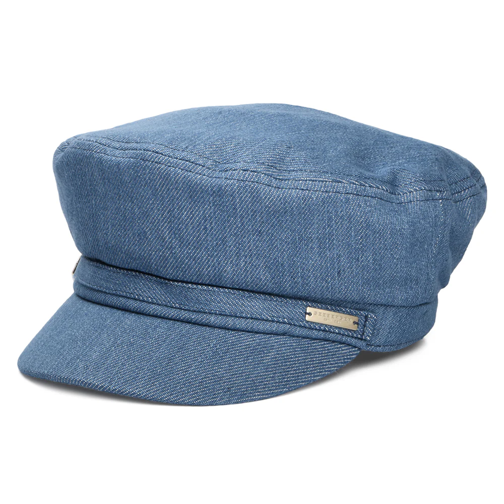 Seeberger Denim Bakerboy Ballonmütze - Blau - Image 2