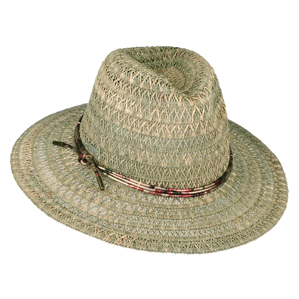 Seeberger Fedora Hut Gemustert aus Stroh - Natur - Image 2