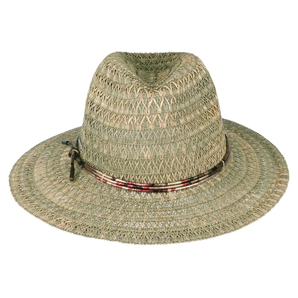 Seeberger Fedora Hut Gemustert aus Stroh - Natur - Image 4