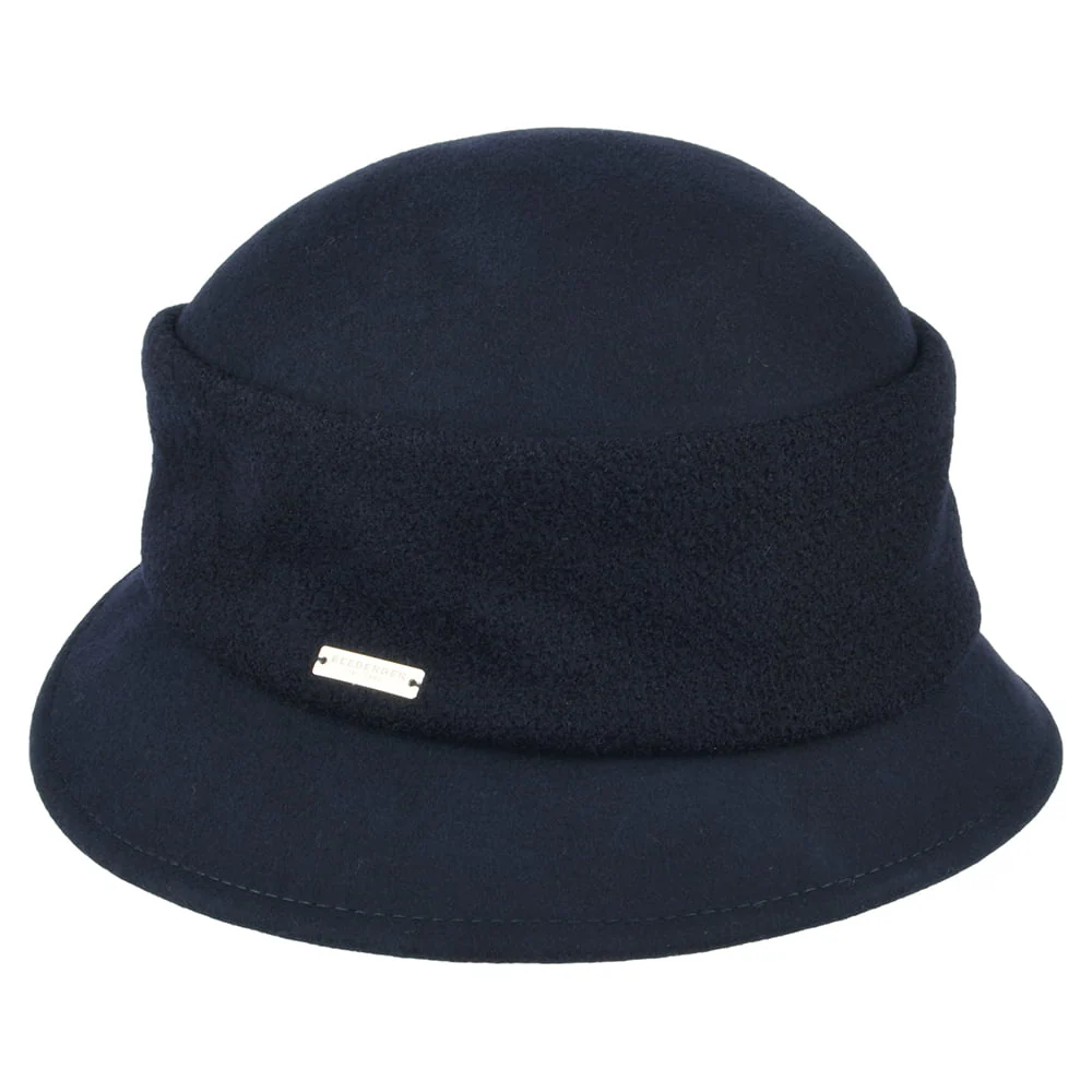 Seeberger Glockenhut aus Wollfilz - Marineblau - Image 2
