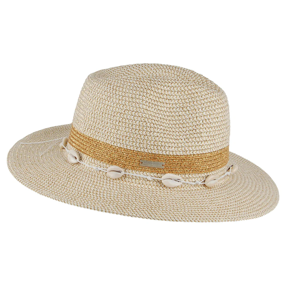Seeberger Seashell Fedora Hut - Natur-Gold - Image 2