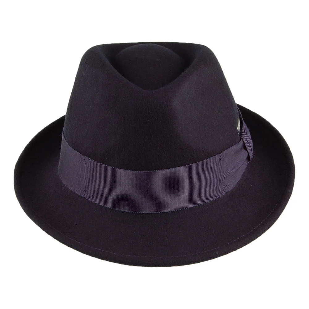 Seeberger Trilby Hut aus Wollfilz - Marineblau - Image 3