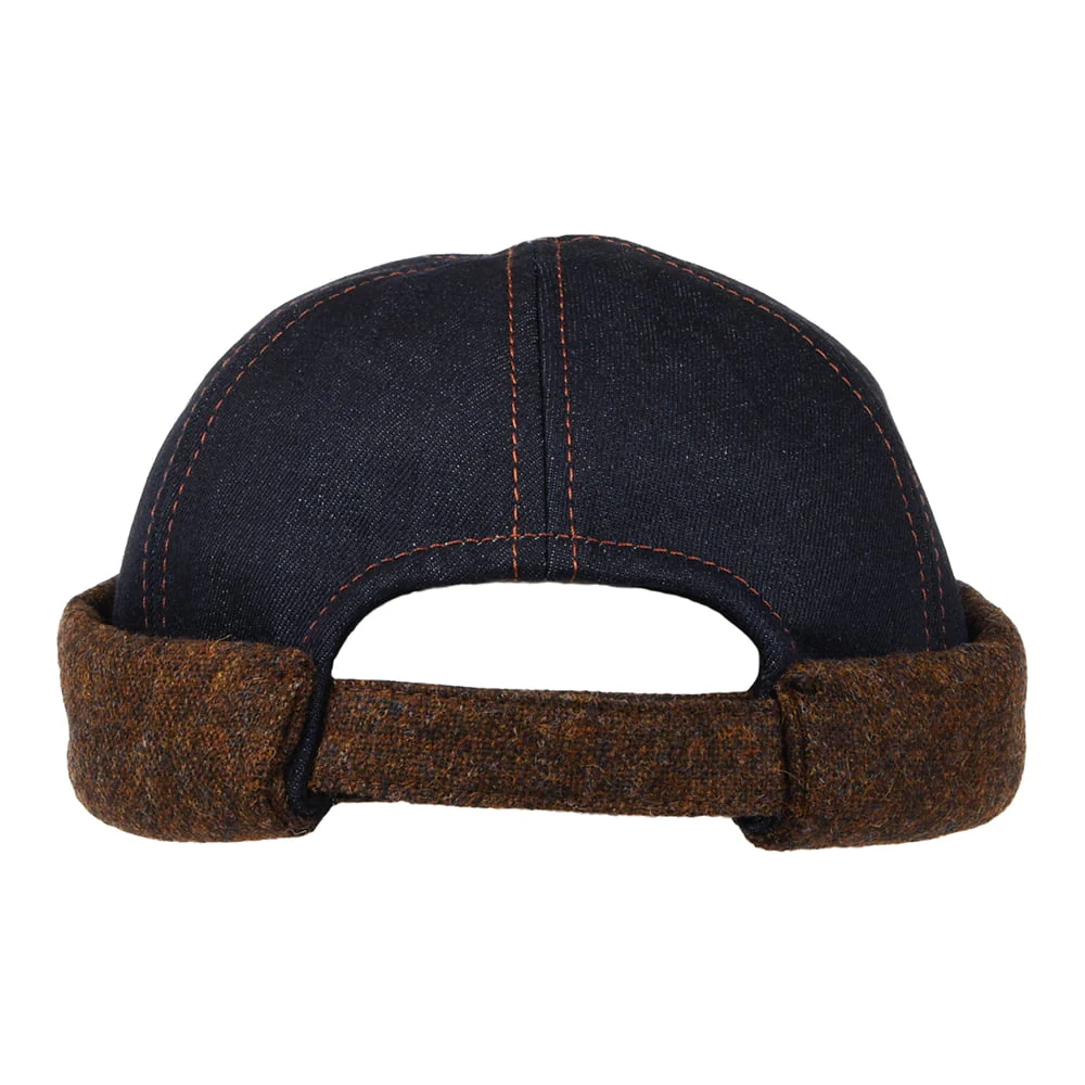 Stetson Denim & Tweed Docker Beanie Mütze - Denim - Image 3