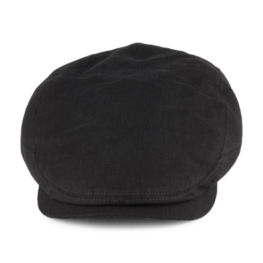 Stetson Driver Schiebermütze aus Leinen - Schwarz - Image 2