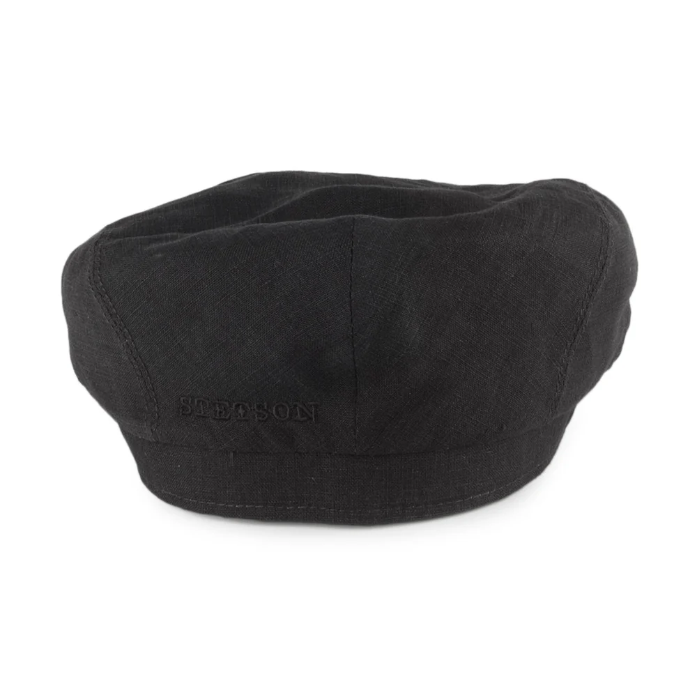 Stetson Driver Schiebermütze aus Leinen - Schwarz - Image 4