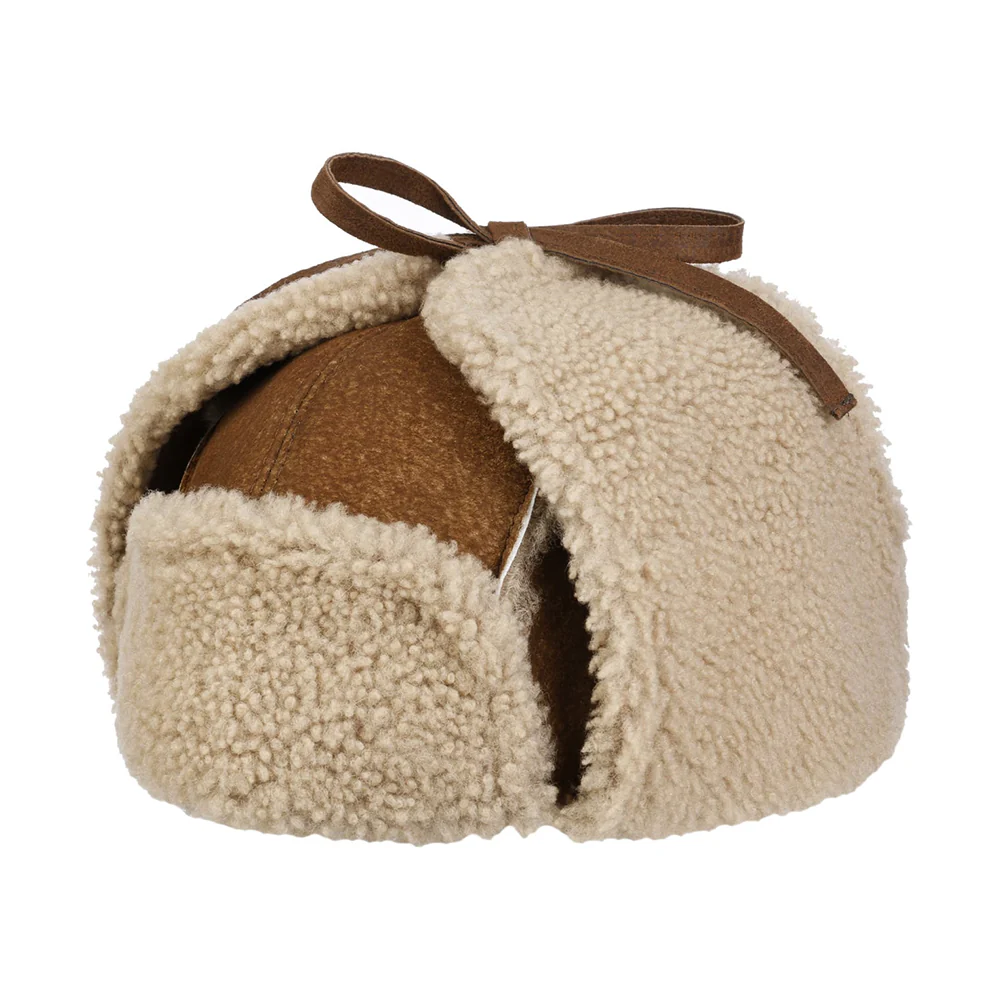 Stetson Fliegermütze aus Lammfell - Whisky - Image 2