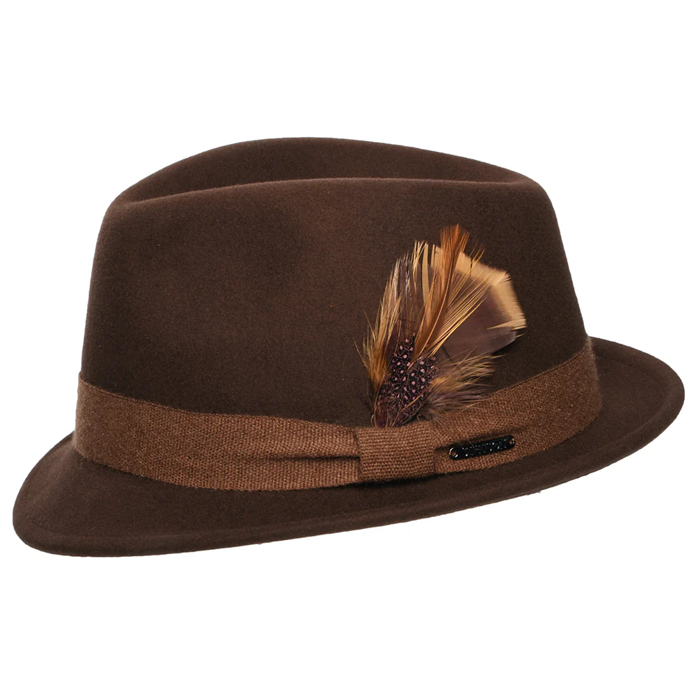 Stetson Guilford Player Trilby Hut aus Wollfilz-Kaschmir - Braun - Image 2