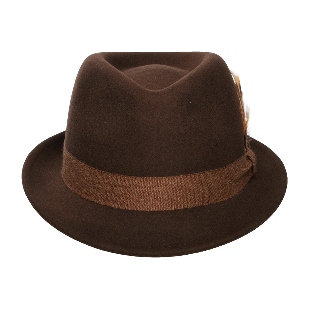 Stetson Guilford Player Trilby Hut aus Wollfilz-Kaschmir - Braun - Image 3