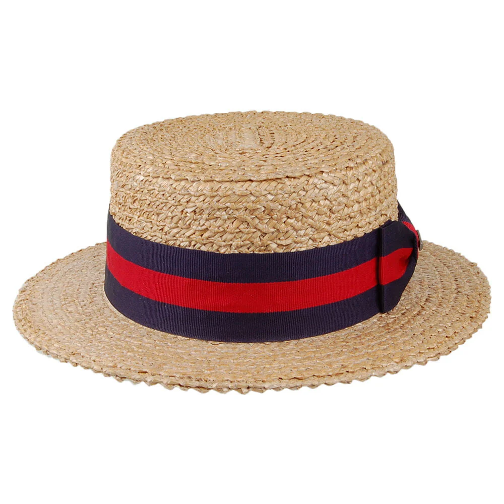 Stetson Harlem Kreissäge Hut Mit blauem und rotem Band - Natur - Image 3