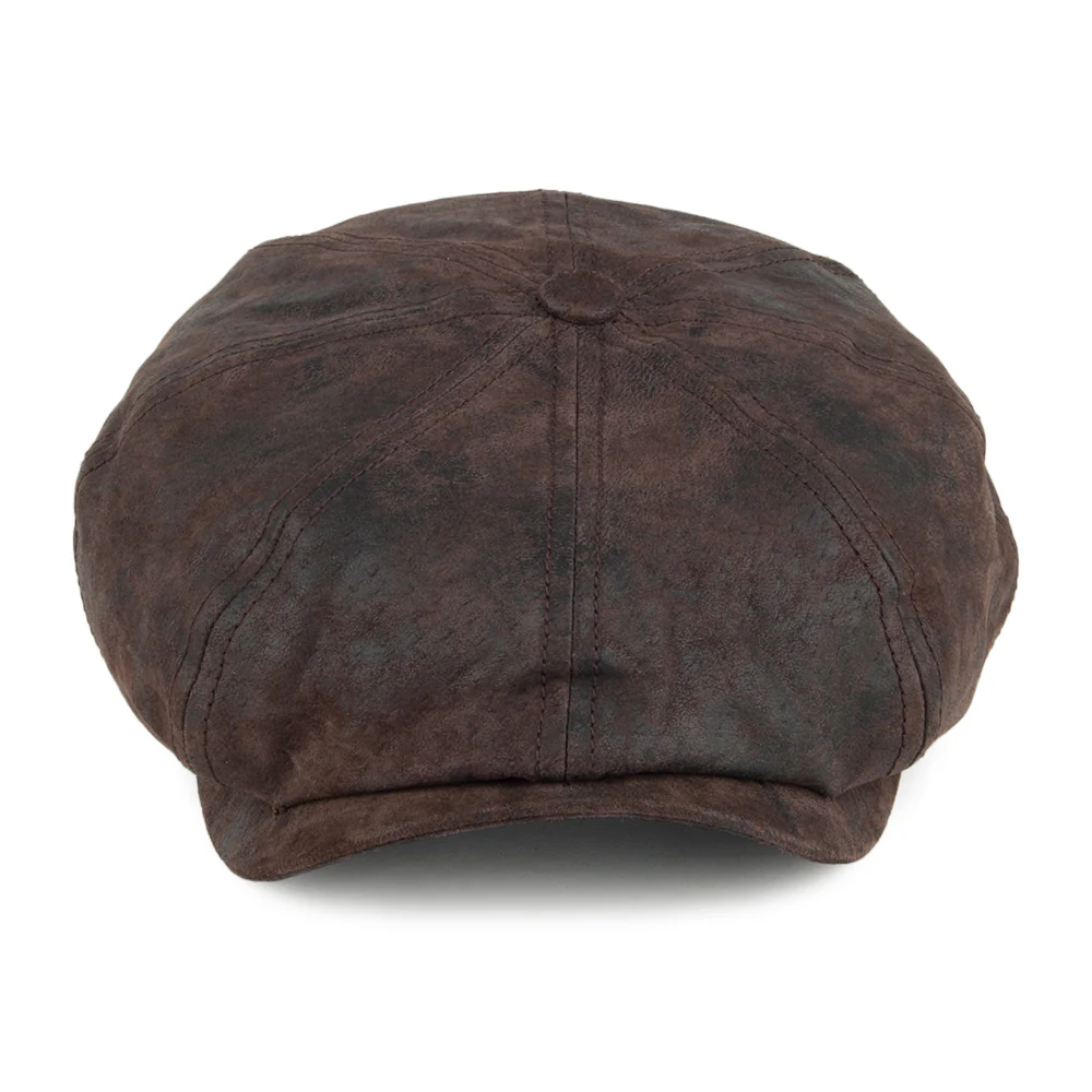 Stetson Hatteras Ballonmütze aus Leder - Braun - Image 2