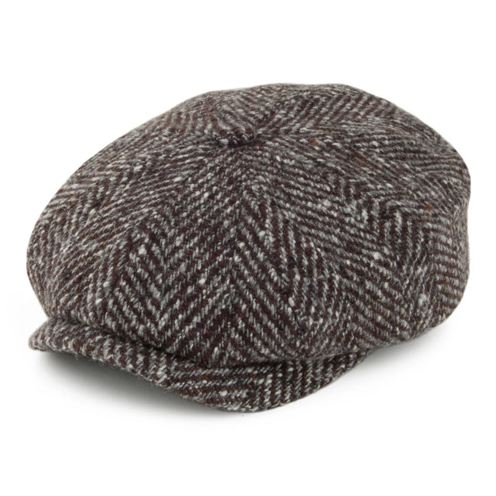 Stetson Hatteras Ballonmütze aus Wolle - Braun-Grau
