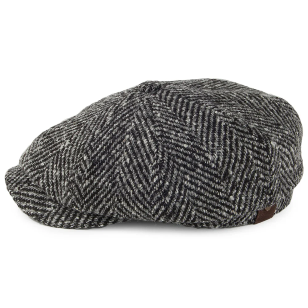 Stetson Hatteras Ballonmütze aus Wolle - Schwarz-Grau - Image 3