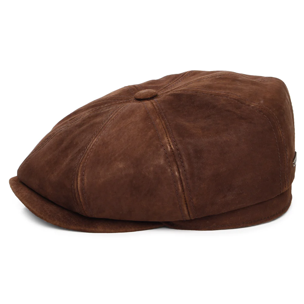 Stetson Hatteras Ballonmütze Distressed aus Leder - Cognac - Image 3