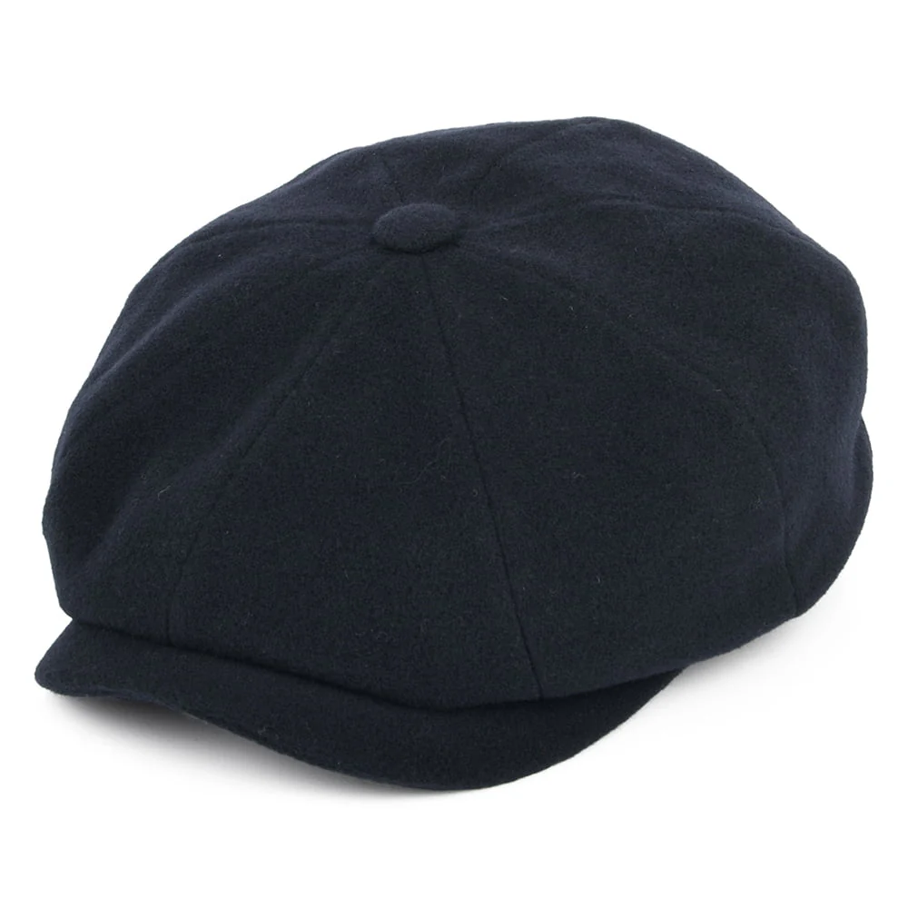 Stetson Hatteras Ballonmütze aus Wolle-Kaschmir - Marineblau