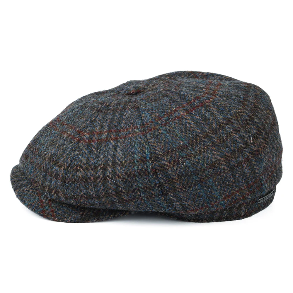 Stetson Hatteras HARRIS TWEED Ballonmütze - Blau-Grau - Image 3