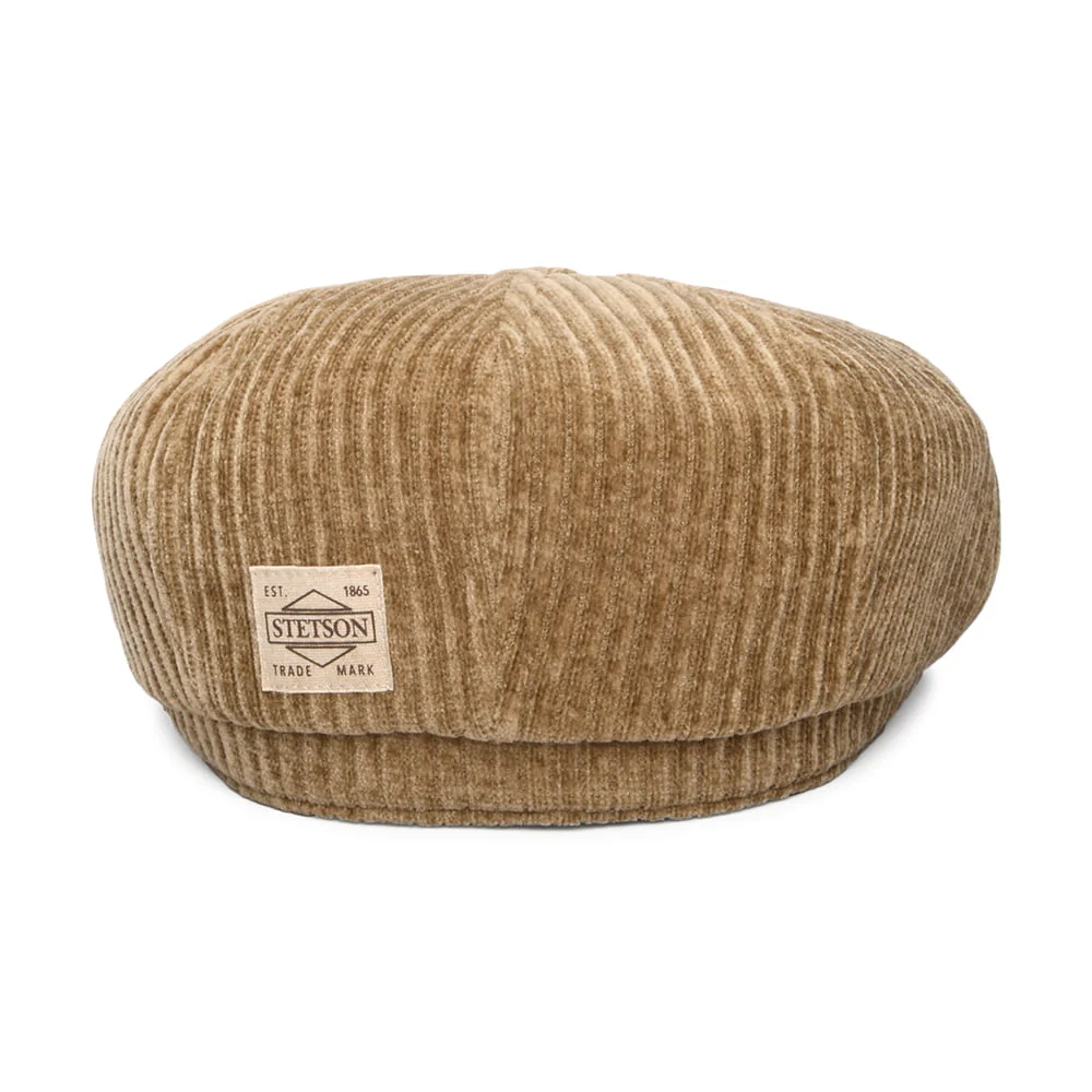 Stetson Hatteras Jersey Kord Ballonmütze - Hellbraun - Image 4