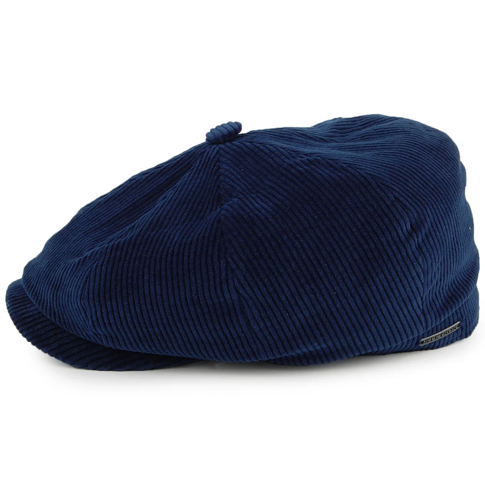Stetson Hatteras Kord Ballonmütze - Blau - Image 3