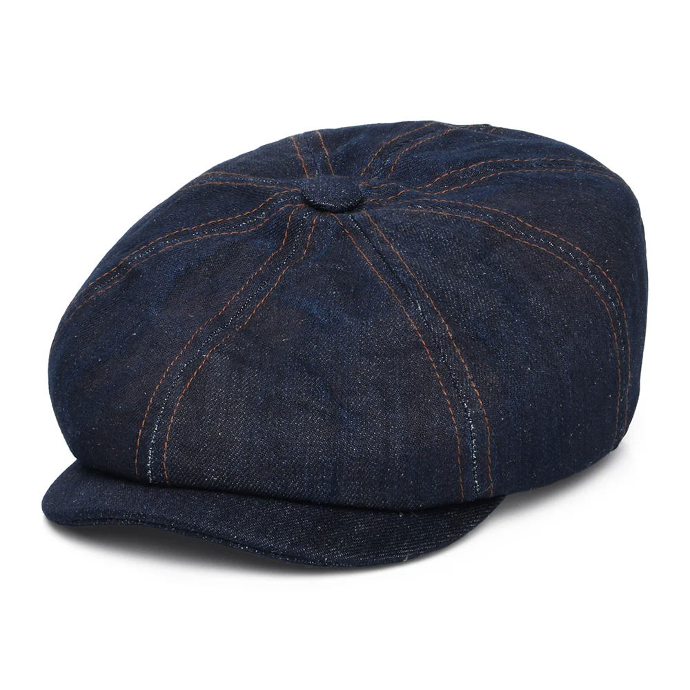 Stetson Hatteras Nachhaltige Denim Ballonmütze - Blau