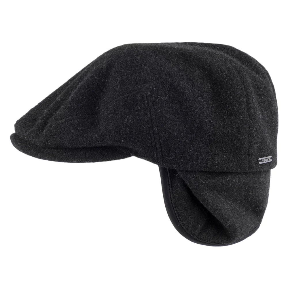 Stetson Kent Schiebermütze aus Wolle-Kaschmir mit Ohrenklappen - Anthrazit - Image 4