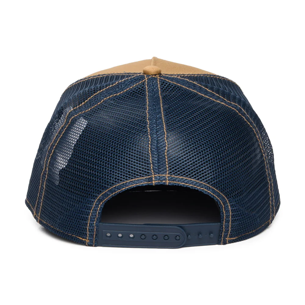Stetson Motorcycle Trucker Cap - Hellbraun-Olivgrün-Marineblau - Image 3