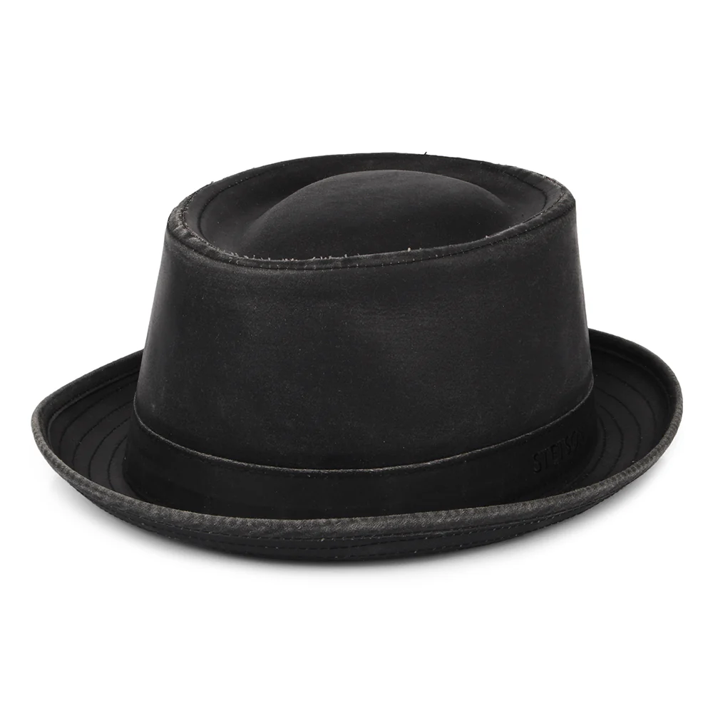 Stetson Odenton Wasserabweisender Pork Pie Hut - Schwarz