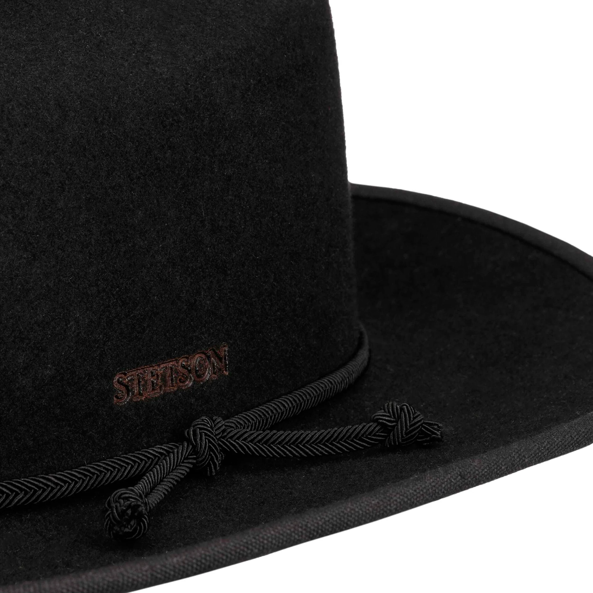 Stetson Plains Wasserabweisender Cowboy Hut aus Wollfilz - Schwarz - Image 4